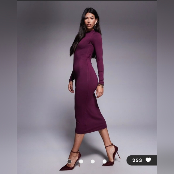 Afrm Juniper Long Sleeve Maxi Dress Small - Picture 3 of 7